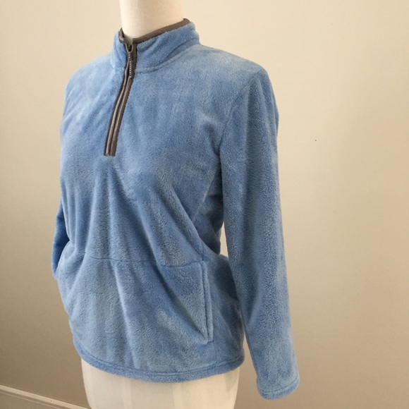 Girls The North Face Fuzzy Quarter Zip Pullover, L - Picture 6 of 7